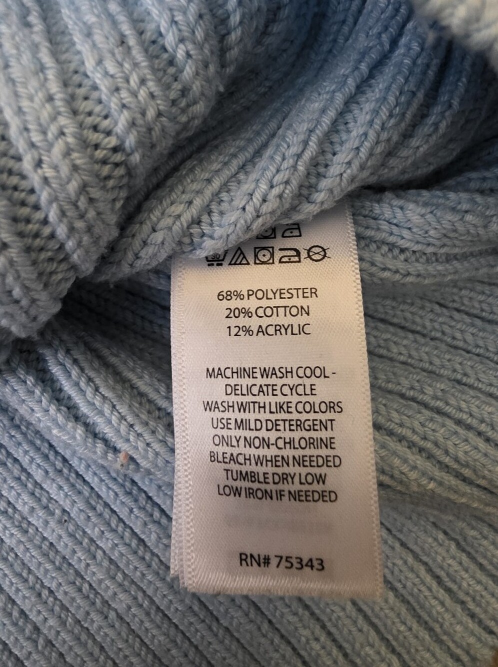 Jessica Simpson Light Blue Ribbed Knit Button-Front Vest - Picture 9 of 9